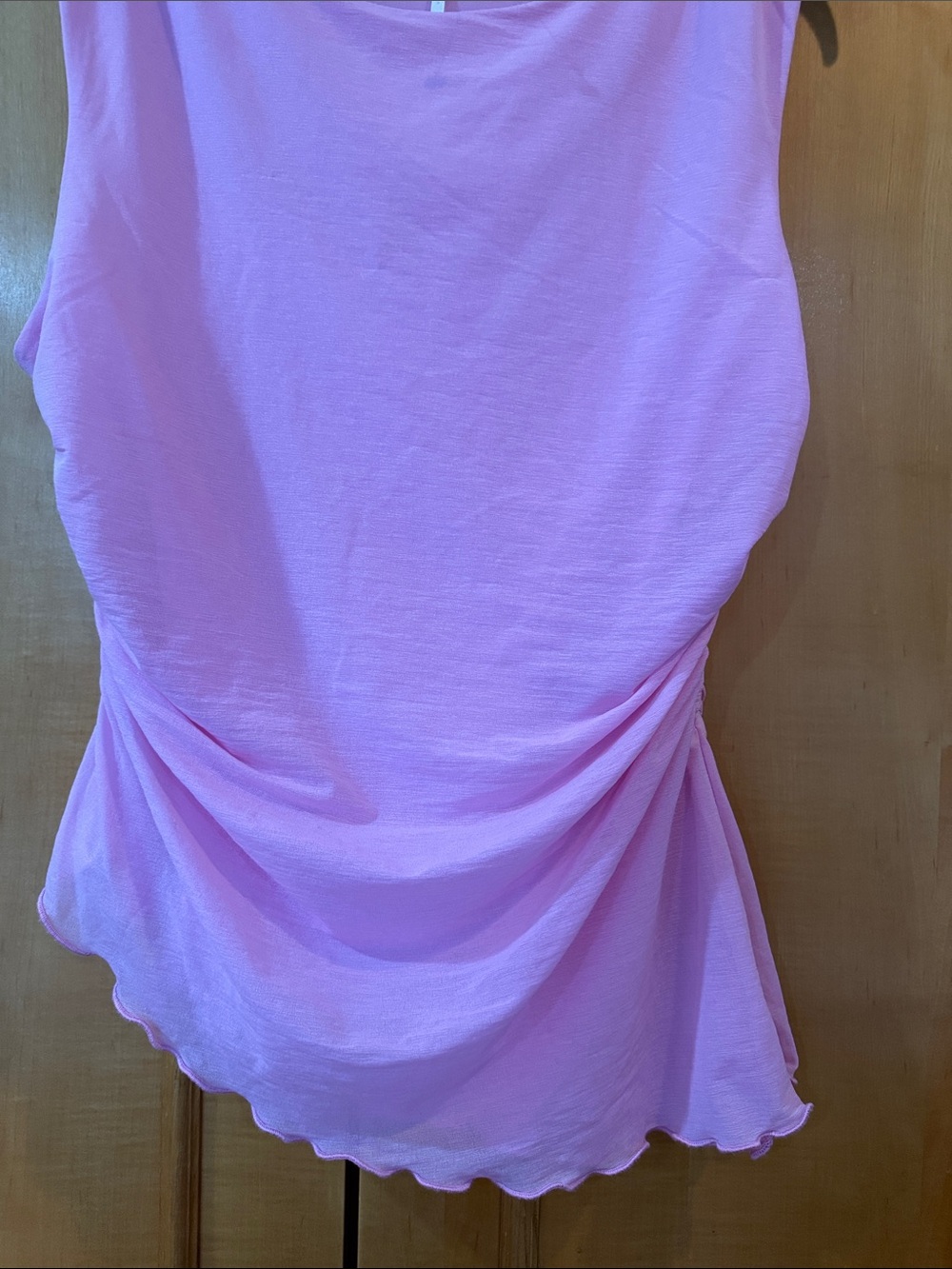 Free People Pink Sleeveless Draped Tank - Picture 2 of 9